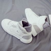 2021春季新款高帮马丁靴运动板鞋韩版潮流男鞋百搭休闲帆布鞋潮鞋