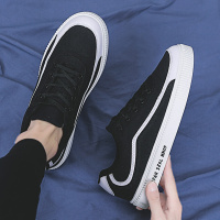 2021新款春季帆布板鞋男士潮鞋布鞋韩版潮流百搭男鞋精神社会小伙