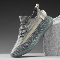 男鞋2021春季新款韩版潮流百搭飞织网面休闲运动鞋男