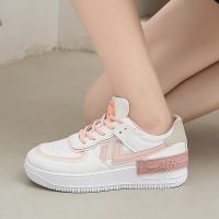 枫述槿岸小白鞋女鞋2021新款学生百搭秋季透气单鞋平底休闲板鞋子厚底增高