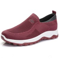 枫述桔宿老北京布鞋女软底网面透气老人单鞋中老年休闲运动妈妈健步鞋
