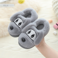 枫述包跟家居儿童棉鞋冬季卡通可爱男童耐磨厚底加绒宝宝拖鞋女童