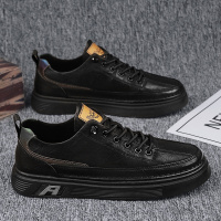 枫述浩壤男鞋2022新款春季运动休闲皮鞋劳保厨房工作板鞋百搭潮鞋