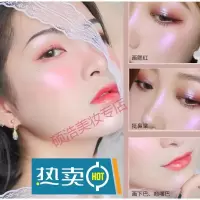 hojo钻石高光闪粉饼眼影提亮神仙修容盘仙独角兽