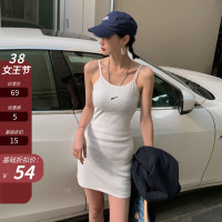 枫述泫雅ins超火打底小黑裙吊带裙紧身连衣裙短款修身显瘦包臀内搭裙