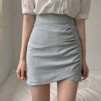 枫述半身裙女春夏2021新款高腰显瘦不规则修身裙子一步包臀裙a字短裙