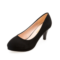 枫述5cm面试工作高跟鞋女黑色职业不累脚正装学生礼仪5-7厘米空乘细跟