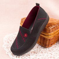 枫述春季软底老人鞋老北京女布鞋春款鞋子单鞋老人一脚蹬妈妈鞋