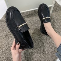 枫述白色小皮鞋女2021春季新款英伦学院风复古日系软皮百搭港风乐福鞋