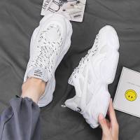 枫述男鞋2021新款春季潮流男士休闲白鞋运动小白鞋子百搭增高老爹潮鞋