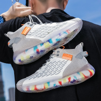 枫述春季男鞋2021新款青少年学生梵斯鞋男休闲百搭运动网面潮鞋男