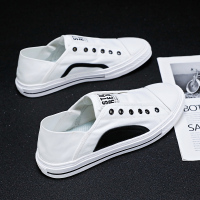 枫述春季小白鞋男韩版百搭潮流休闲板鞋白鞋一脚蹬懒人鞋社会精神小伙