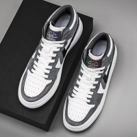 枫述春季2021新款高帮板鞋男韩版潮流休闲百搭潮鞋潮牌高邦春秋欧洲站