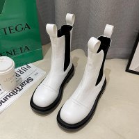 枫述炸街马丁短靴2021年新款女春秋单靴网红百搭切尔西瘦瘦靴烟筒靴潮