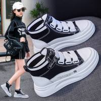 枫述女童鞋子2021秋冬新款小女孩运动鞋加绒休闲板鞋中大童儿童高帮鞋