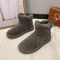 枫述短筒雪地靴女2021冬季新款韩版加绒加厚棉鞋学生保暖面包鞋子