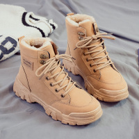 枫述2021年秋冬季新款雪地靴女靴短靴马丁靴百搭棉鞋加绒加厚女鞋棉靴