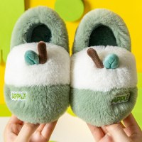 枫述秋冬季儿童棉拖鞋男女童小孩室内毛毛绒保暖卡通宝宝包跟棉鞋