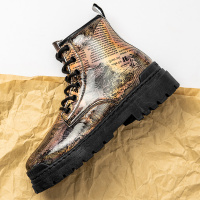 枫述马丁靴男高帮冬季英伦复古个性潮流大头皮靴工装潮鞋