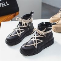 枫述男鞋子秋季英伦马丁靴男丑丑鞋皮靴潮流百搭潮鞋