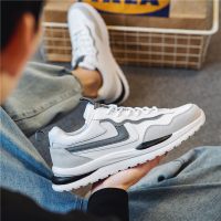 枫述冬季男鞋百搭网红白色华夫运动休闲跑步增高老爹ins潮鞋