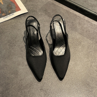 枫述包头凉鞋女2022年春季新款网红时尚百搭细跟仙女风法式高跟鞋