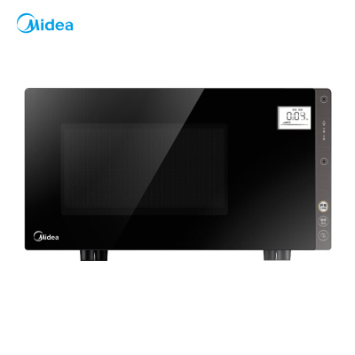 美的(Midea)微波炉X3-233E家用办公室用 智能语音双智能芯片双麦克风 4.0变频海量菜谱 23L平板加热 黑色