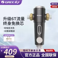 格力(GREE)家用前置过滤器6T/H大通量40微米精滤自来水中央滤水器 终身免换芯全屋净水WTE-QZBW12