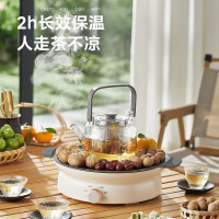美的(Midea)电陶炉电磁炉 围炉煮茶套装煮茶器煮茶炉火锅烤肉炉 1200W家用大功率 MC-HW12EY10