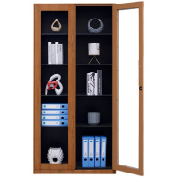 春宸 通玻对开柜CC-T-W-018 胡桃木纹色 台