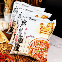 嗨吃家麻酱荞麦面皮10袋带料包旗舰店正品面饼荞麦拌面方便面