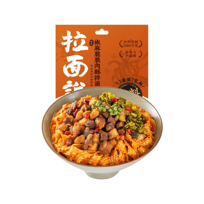拉面说袋装椒麻脆脆肉酥拌面180g