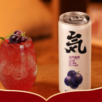 元气森林夏黑葡萄味气泡水330ml罐装