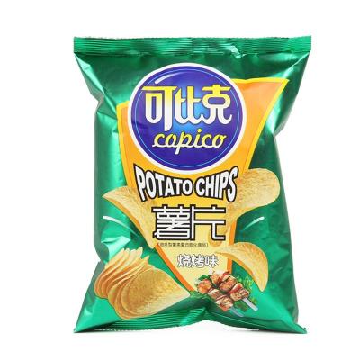 可比克 膨化食品 烧烤味薯片60g(休闲零食)