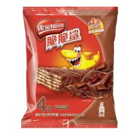 雀巢脆脆鲨巧克力味威化4条装50g