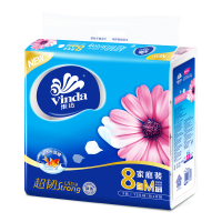 维达超韧抽取面巾3层M码120抽×8包