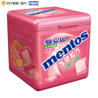 曼妥思冻感粒方无糖口香糖橘柚味46g/瓶