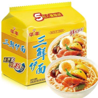 华丰三鲜伊面五连包465G