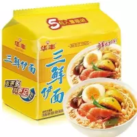 华丰三鲜伊面五连包465G
