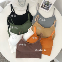 婕秘内衣女小胸聚拢春秋韩版ulzzang无钢圈运动无痕背心吊带学生ins潮