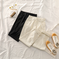 婕秘泫雅风格牛仔裤小个子春季新款韩版高腰直筒裤显瘦chic百搭阔腿裤