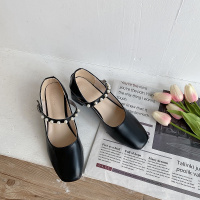 淑女风晚晚鞋2021年春新款粗跟百搭复古玛丽珍鞋温柔仙女风单鞋潮