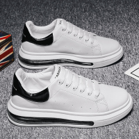 2021新款春季男鞋夏季百搭运动休闲小白板鞋男潮流厚底内增高潮鞋