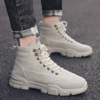 男鞋马丁靴男高帮英伦风工装靴子韩版潮流百搭秋季中帮马丁鞋冬季