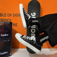 2021年春季黑色帆布鞋男潮流百搭复古日系学生潮鞋子低帮板鞋港风