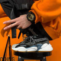 跑步运动潮牌男生鞋子2021春季新款ins超火老爹鞋男韩版潮流百搭