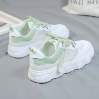 婕秘2021年新款百搭老爹运动春夏季鞋子女透气网鞋ins潮薄款小白女鞋