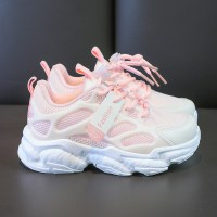 婕秘女童鞋子春夏季2021年新款女童老爹鞋中大童小女孩运动鞋儿童网鞋