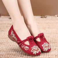 婕秘老北京布鞋女鞋中老年妈妈鞋软底平底民族风绣花鞋仙女汉服鞋