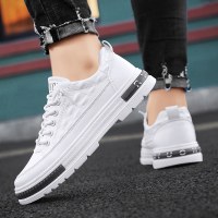 婕秘潮牌男士马丁靴秋季新款板鞋韩版百搭时尚短靴潮流小白鞋男皮靴子